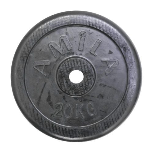 Amila Δίσκος με Επένδυση Λάστιχου 20kg Φ28mm