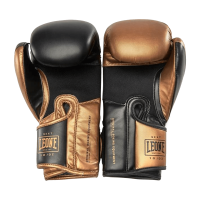 Leone Next Boxing Gloves - Black / Gold