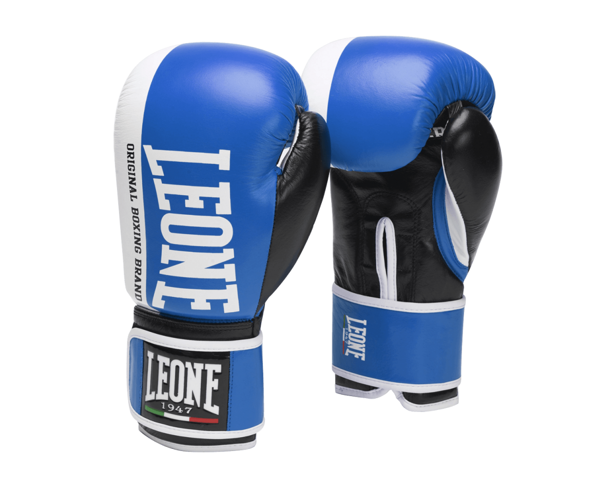 Leone Challenger Boxing Gloves - Blue