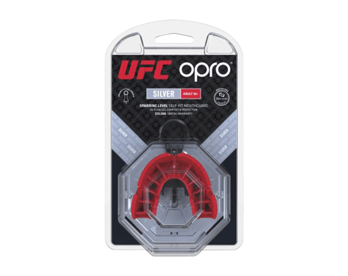 Opro UFC Silver Adult Black