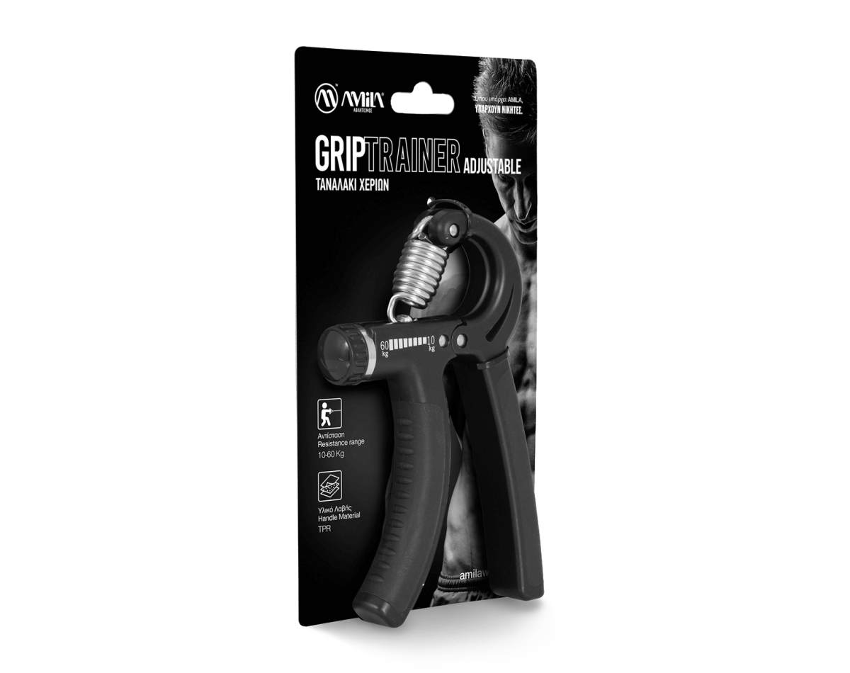 Amila Ταναλάκι χεριών Grip Trainer με ρυθμιζόμενη αντίσταση 10-60 kg