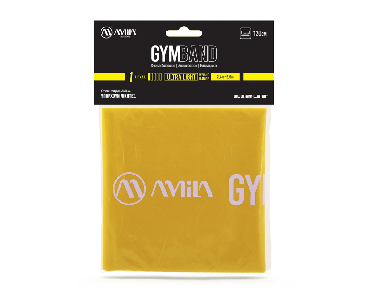 Amila Λάστιχο Αντίστασης GymBand 1.2m Ultra Light Amila Λάστιχο Αντίστασης GymBand 1.2m Ultra Light