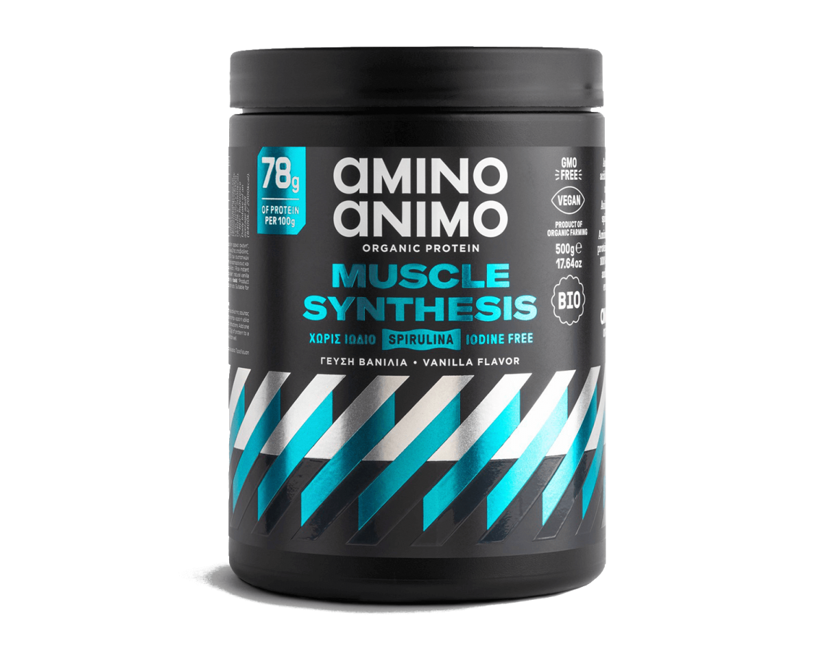 Amino Animo Muscle Synthesis Organic Protein Vanilla 500gr