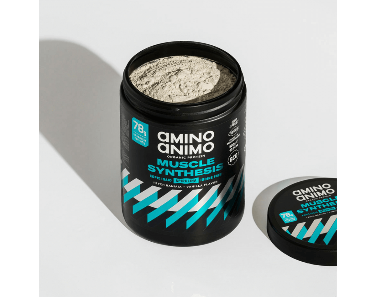 Amino Animo Muscle Synthesis Organic Protein Vanilla 500gr