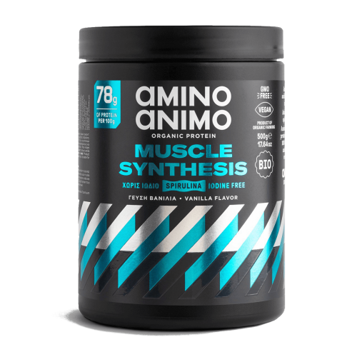 Amino Animo Muscle Synthesis Organic Protein Vanilla 500gr Amino Animo Muscle Synthesis Organic Protein Vanilla 500gr