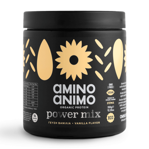 Amino Animo Οργανική Πρωτεΐνη Power Mix Vanilla 350gr Amino Animo Οργανική Πρωτεΐνη Power Mix Vanilla 350gr