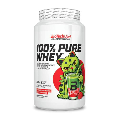 Biotech USA 100% Pure Whey Strawberry Matcha Latte 900gr Biotech USA 100% Pure Whey Strawberry Matcha Latte 900gr