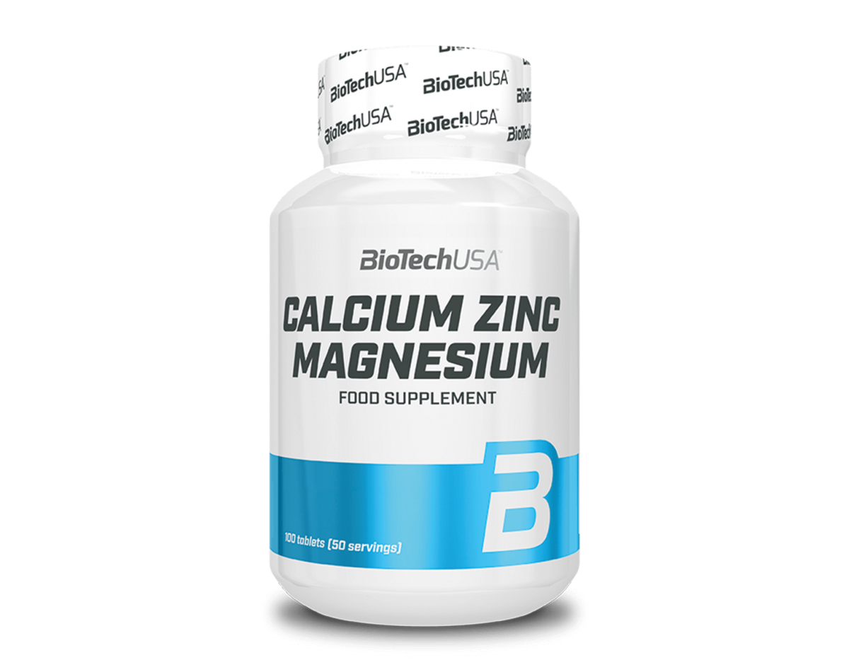Biotech USA Calcium Zinc Magnesium 100 Tablets