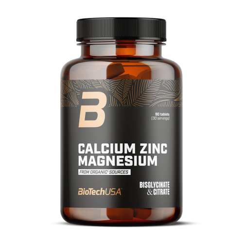 Biotech USA Calcium Zinc Magnesium 90 Tablets from Organic Sources Biotech USA Calcium Zinc Magnesium 90 Tablets from Organic Sources