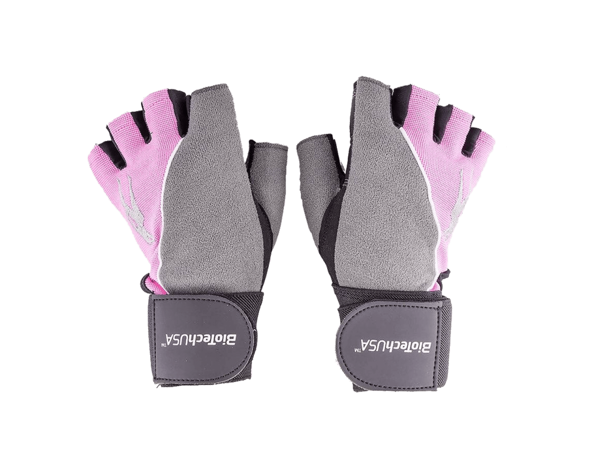 Biotech USA Lady 2 Leather Gloves Grey-Pink