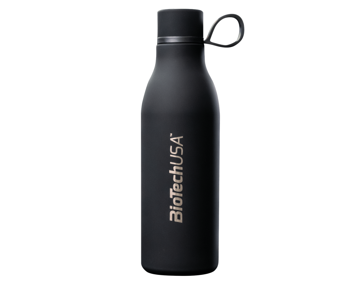 Biotech USA Stainless Steel Bottle Black 500ml