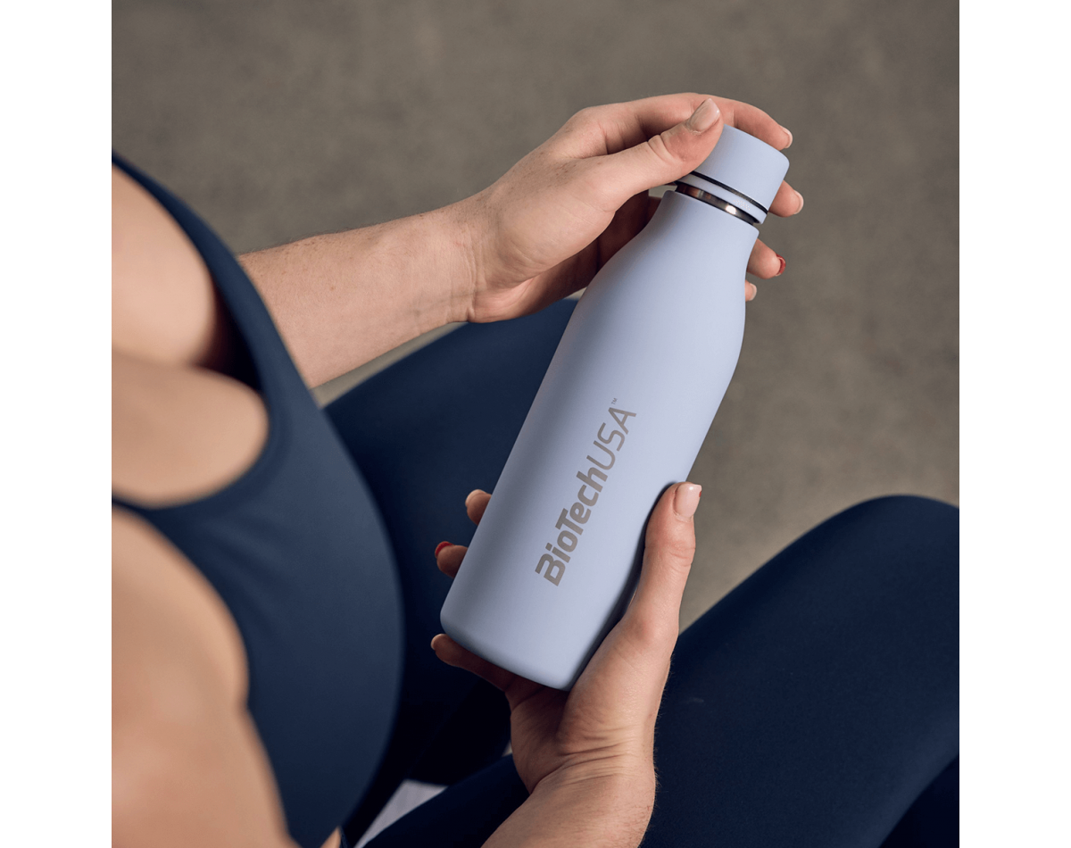 Biotech USA Stainless Steel Bottle Blue 500ml