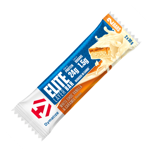 Dymatize Elite Layer Bar White Chocolate Vanilla & Caramel 60gr Dymatize Elite Layer Bar White Chocolate Vanilla & Caramel 60gr