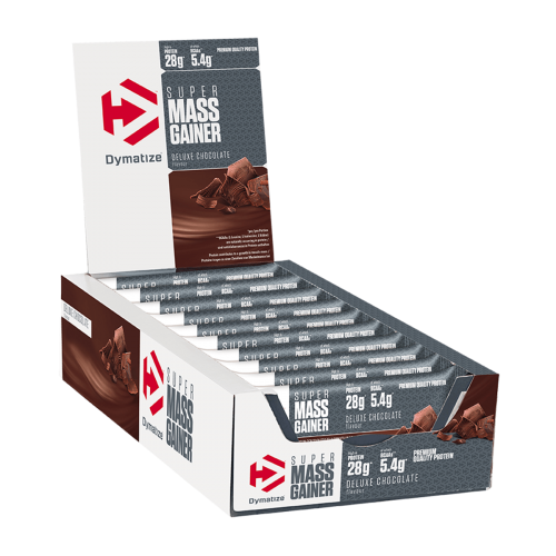 Dymatize Super Mass Gainer Bar Deluxe Chocolate 10x90gr Dymatize Super Mass Gainer Bar Deluxe Chocolate 10x90gr