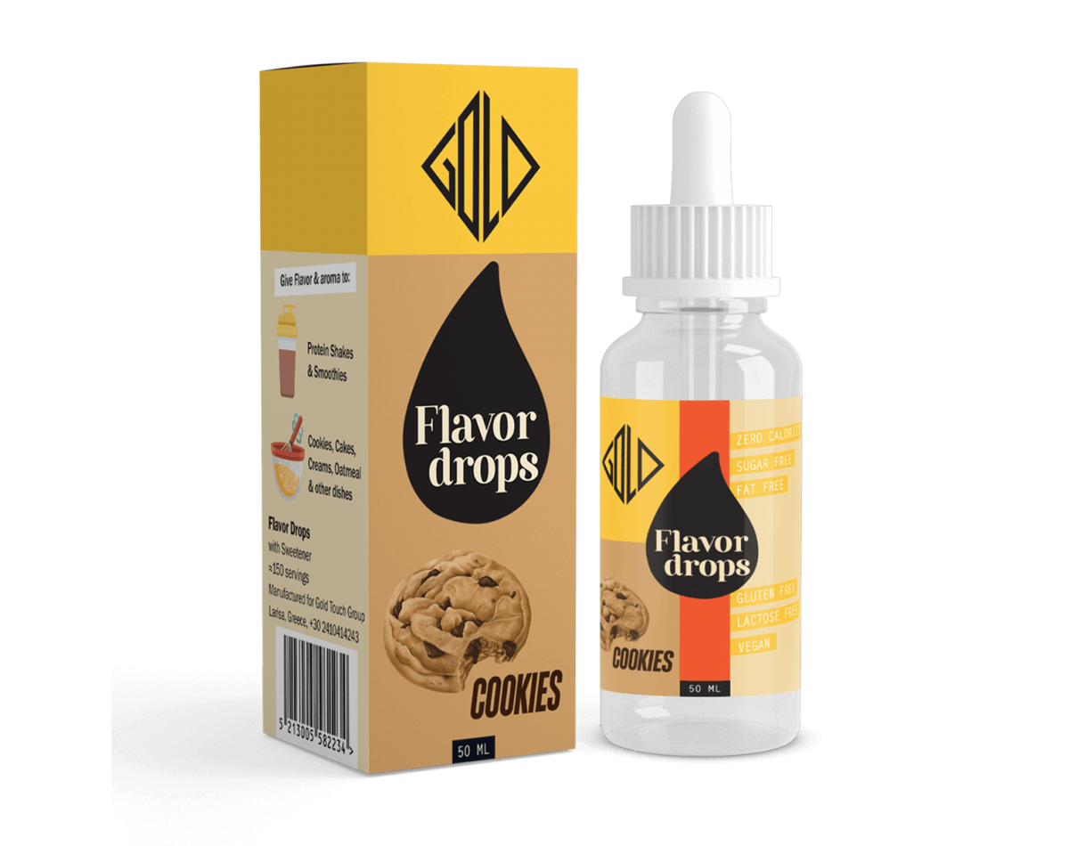 GoldTouch Nutrition Flavour Drops 50ml Cookies GoldTouch Nutrition Flavour Drops 50ml Cookies
