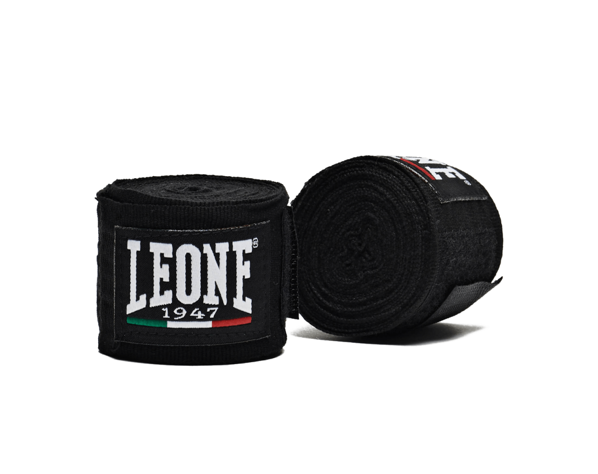 Leone Black Hand Wraps 3.5m