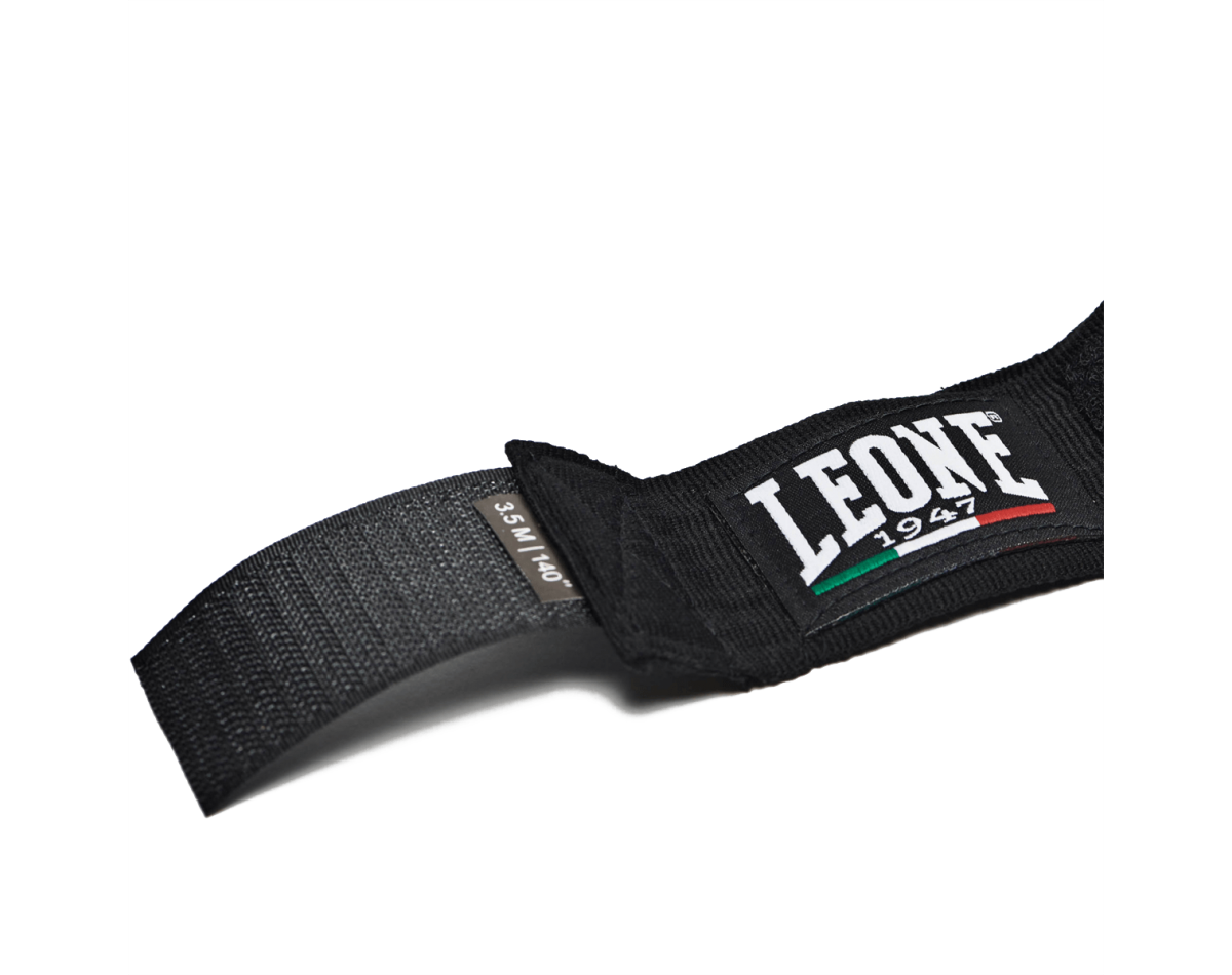 Leone Black Hand Wraps 3.5m