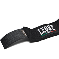 Leone Black Hand Wraps 3.5m