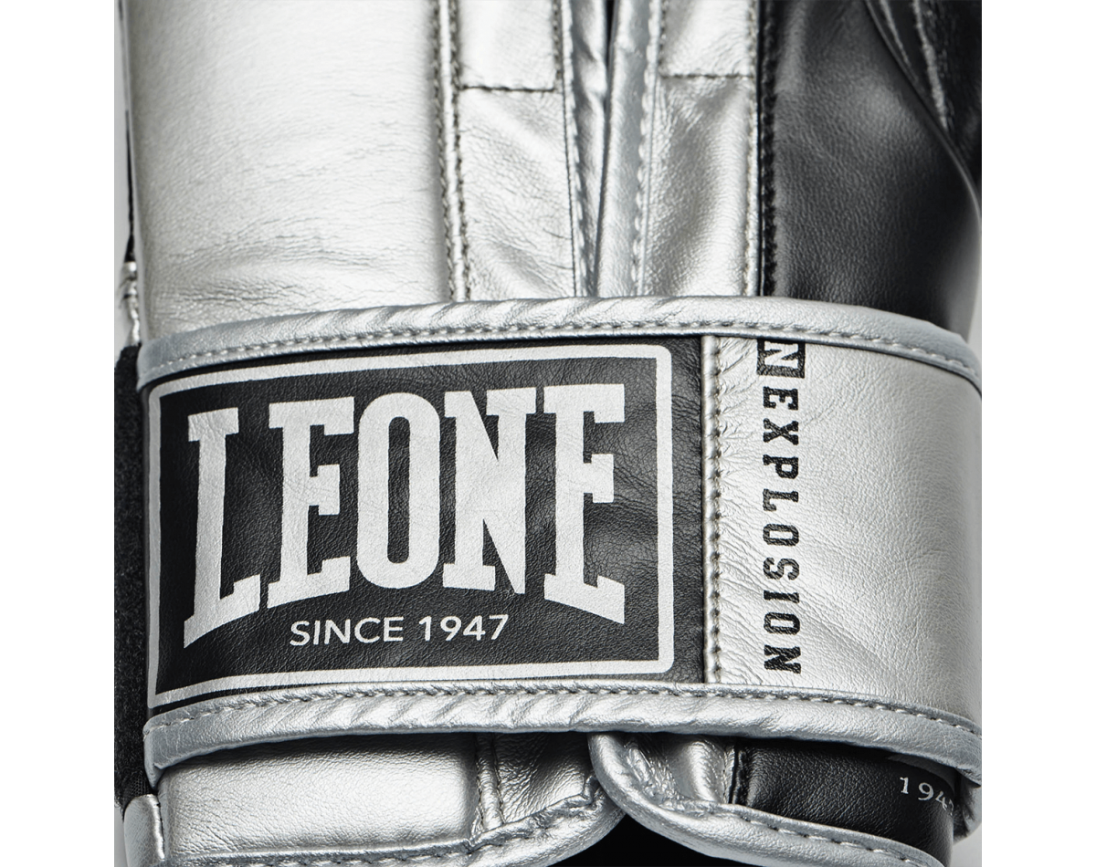 Leone Boxing Gloves Nexplosion Silver