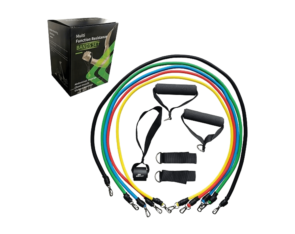 MP Sports Multi Function Resistance Band Set (5 Gums)