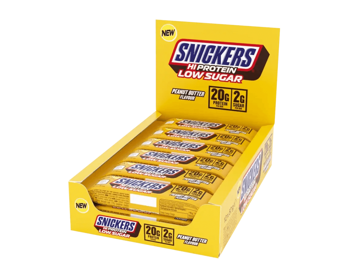 Snickers HiProtein Low Sugar Peanut Butter 12x57gr Snickers HiProtein Low Sugar Peanut Butter 12x57gr