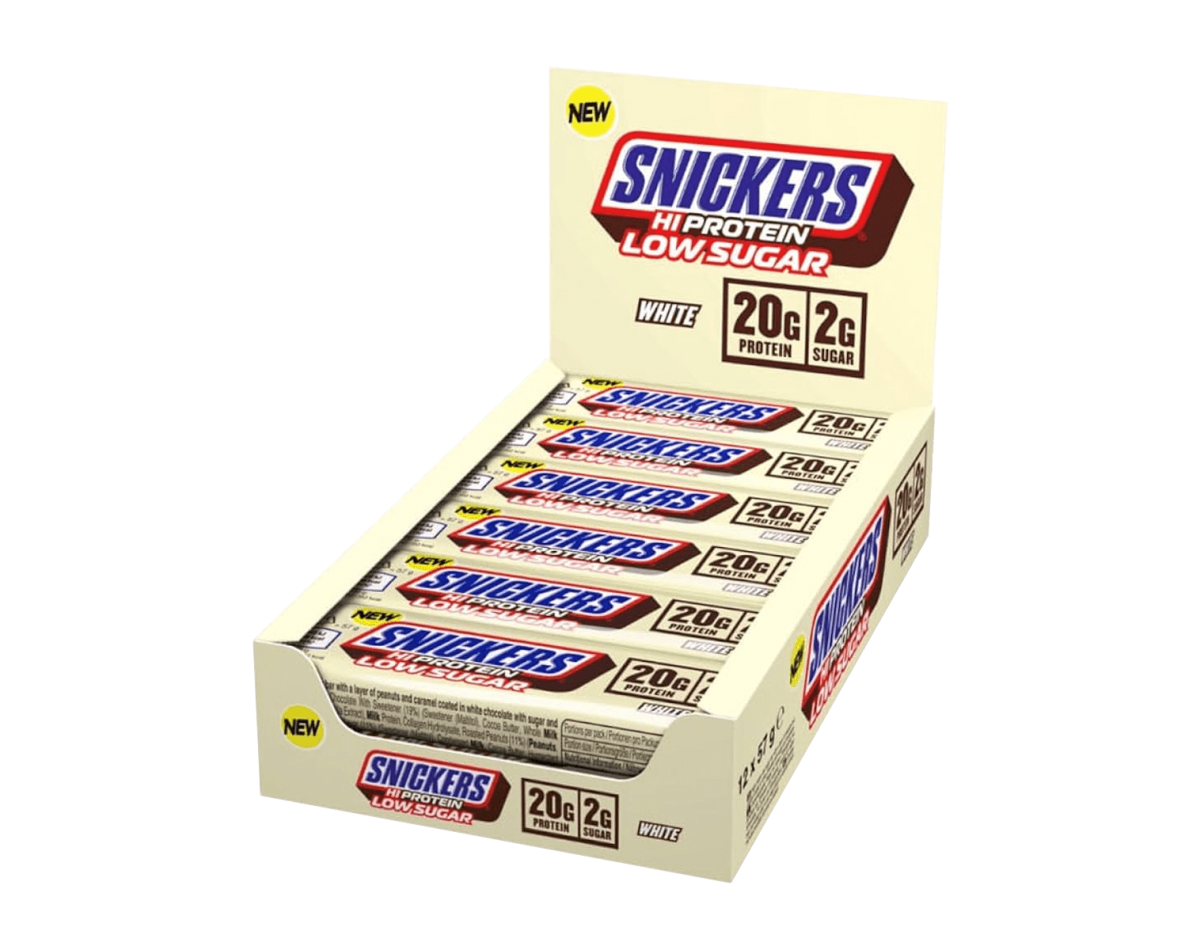 Snickers HiProtein Low Sugar White Chocolate 12x57gr