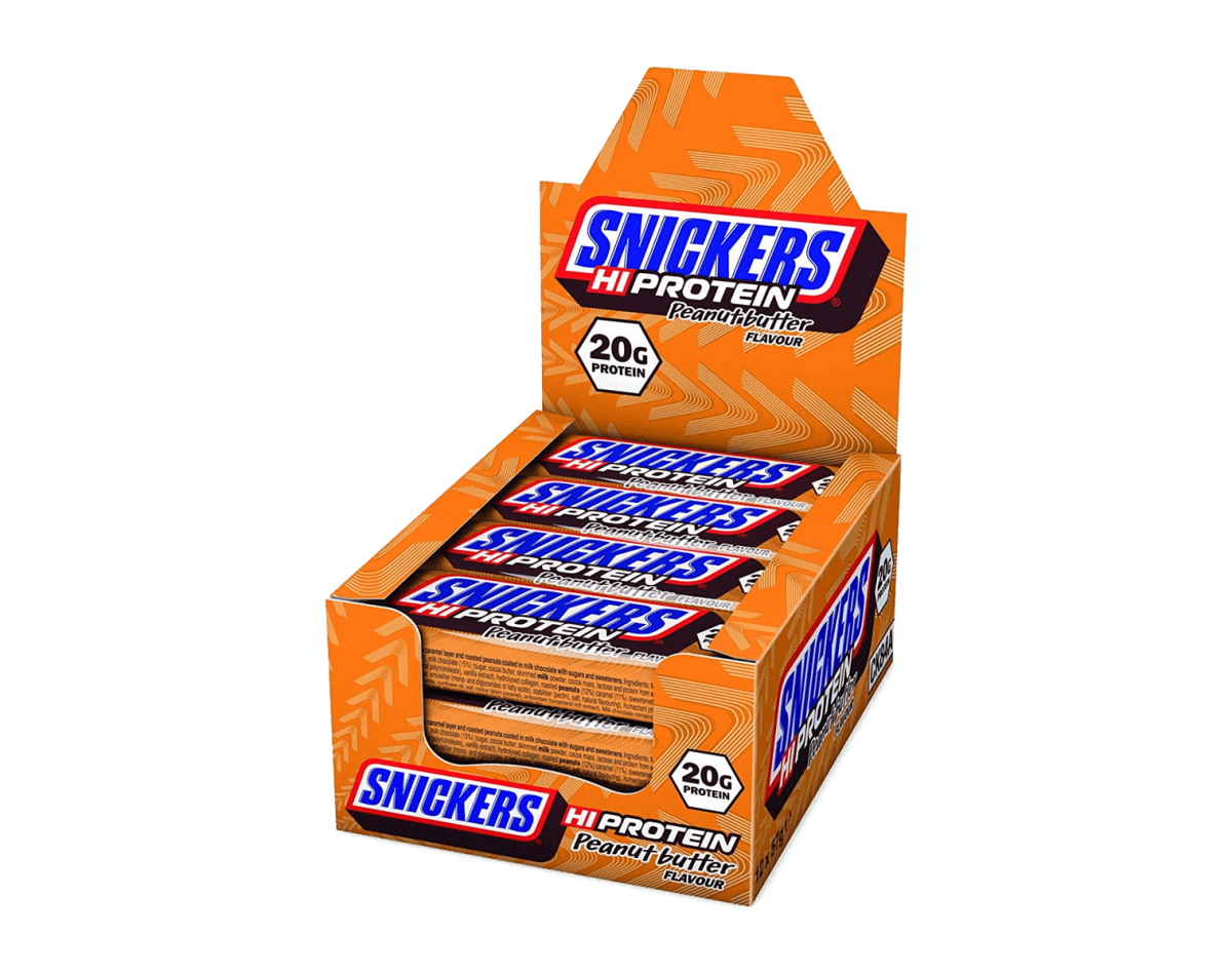 Snickers HiProtein Peanut Butter 12x57gr Snickers HiProtein Peanut Butter 12x57gr