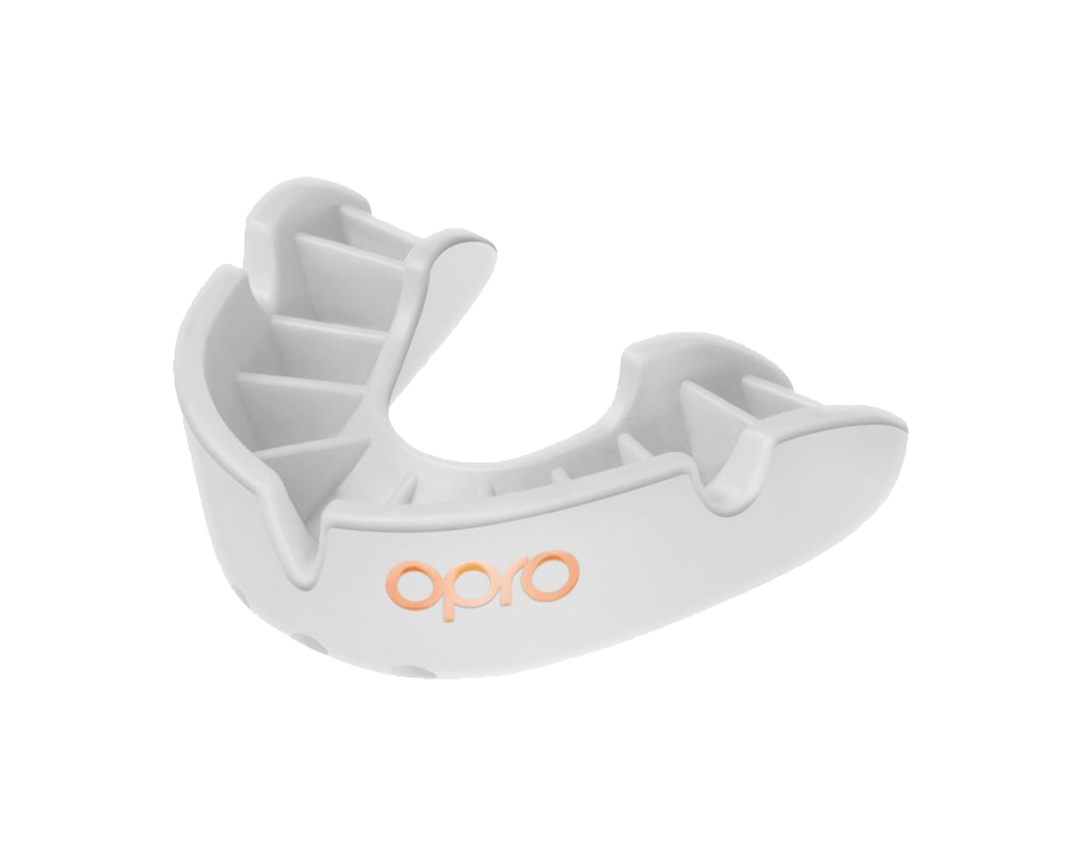 Opro Bronze Level Mouthguard White Opro Bronze Level Mouthguard White