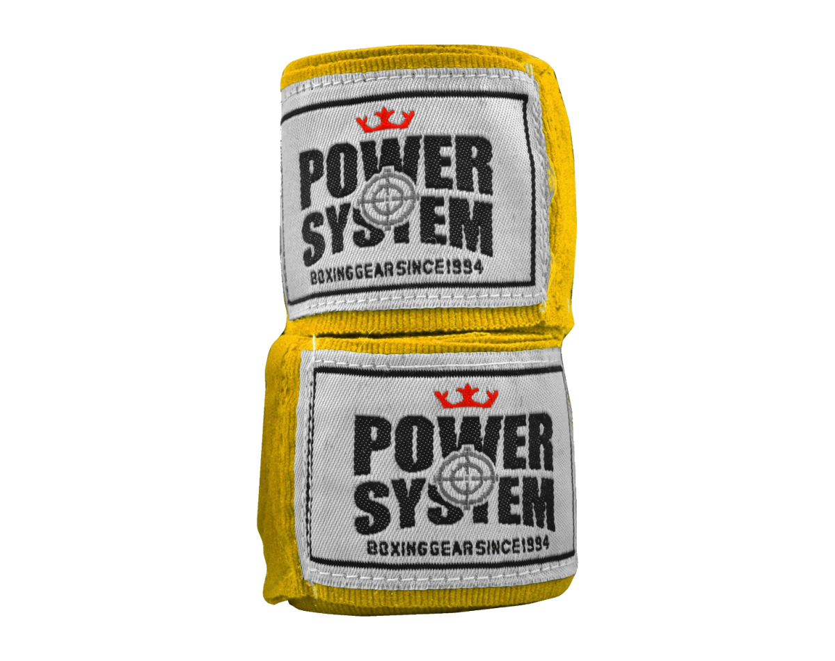 Power System Μπαντάζ Boxing Wraps 4m Yellow Power System Μπαντάζ Boxing Wraps 4m Yellow