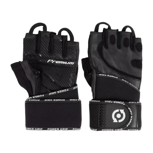 Scitec Nutrition MADMAX Leather Gloves with Wrist Wraps