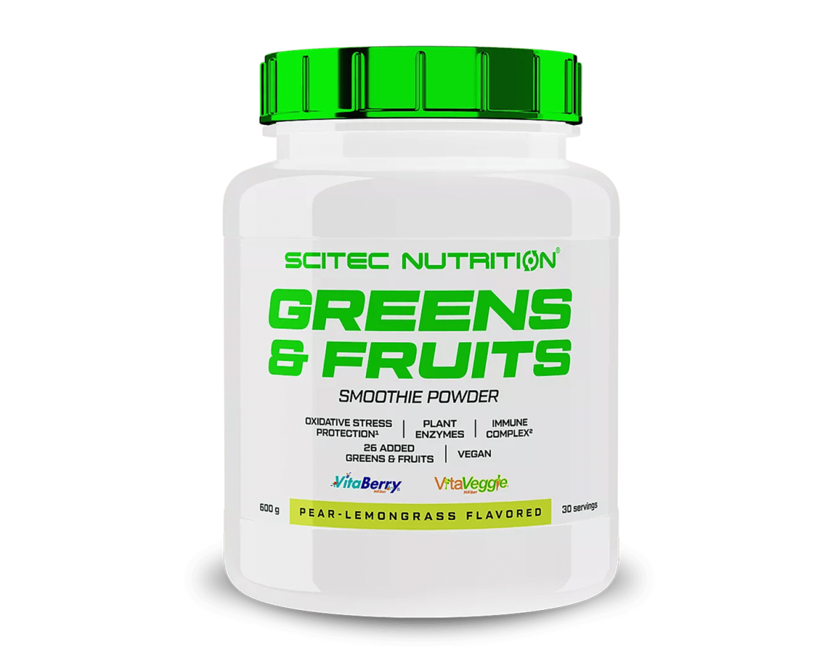 Scitec Nutrition Vita Greens & Fruits Pear Lemon Grass 600gr Scitec Nutrition Vita Greens & Fruits Pear Lemon Grass 600gr