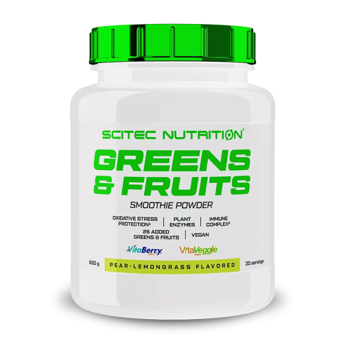 Scitec Nutrition Vita Greens & Fruits Pear Lemon Grass 600gr Scitec Nutrition Vita Greens & Fruits Pear Lemon Grass 600gr